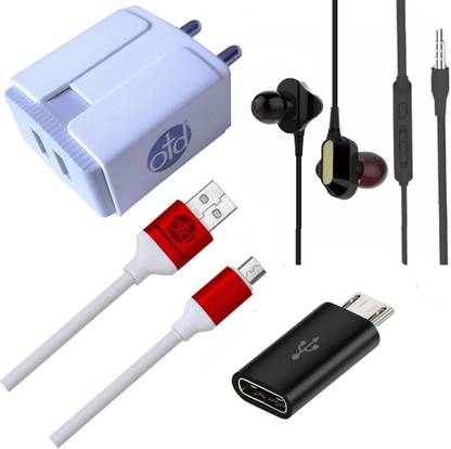 OTD Wall Charger Accessory Combo for Sony Xperia E3 Dual, Sony Xperia E4 Dual, Sony Xperia Go, Sony Xperia L