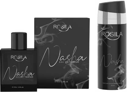 Rosila NASHA PERFUME 100ML WITH NASHA PERFUME DEODORANT BODY SPRAY 200ML(TOXIC FREE)