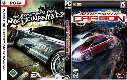 Need For Speed Game Set, NFS Most Wanted & NFS Carbon PC Game Offline DVD (Regular)