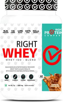 right protein company RIGHT WHEY-1KG Whey Protein