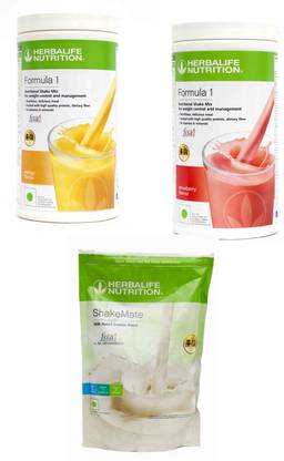 HERBALIFE F1 MANGO , STRAWBERRY , SHAKEMATE Protein Shake
