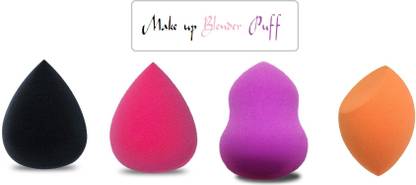 J & F Makeup Beauty Foundation Cream Powder Liquid Blender Sponge Puff pack of 4
