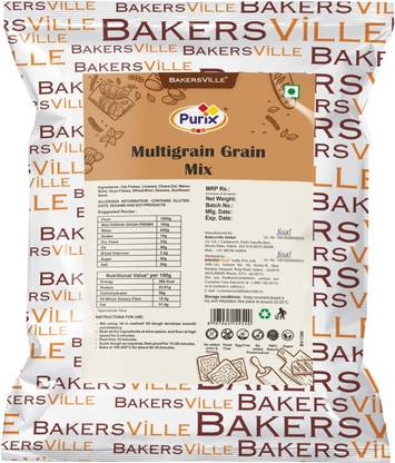 PURIX MultiGrain Bread Mix / High Protein & Low Carbs Bread Flour, 1 kg