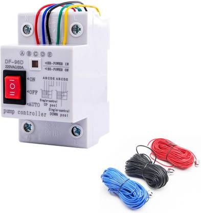 amiciSmart 220V 10A Automatic Water Level Control Switch, Pump Controller Water Tank Level Detector with 20m Long Sensors Wired Sensor Security System