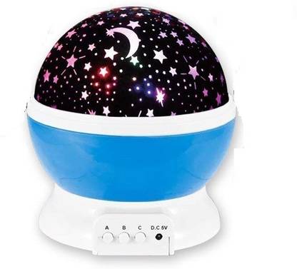 StayWay Romantic Star Master Night Light Lamp Projector, Star Light Rotating Projector, Star Projector Lamp with Colors and 360 Degree Moon Star Projection with USB Cable,Lamp for Kids Room Night Bulb Night Lamp