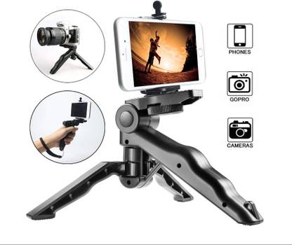 RD TECH RD_TECH Pistol Grip Tripod with Universal Mobile Attachment for All Smartphones,Action & DSLR Camera's to Shooting Videos,YouTube Vlog etc. Monopod Kit, Tripod Clamp, Tripod Ball Head, Tripod Bracket Tripod