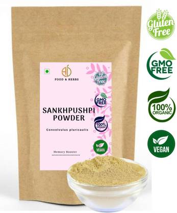 A D FOOD & HERBS ORGANIC SANKHPUSPI / Convolvulus pluricaulis Herbal Ayurveda Powder