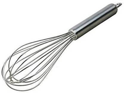 Smarter Buy MBM Stainless Steel bread dough whisk whipper for pastry,cake, pizza, whisker for eggs, cream, frother for milkshake, lassi, buttermilk, soup, coffee Great alternatives to a blender, mixer or hook Stainless Steel Balloon Whisk Stainless Steel Balloon Whisk