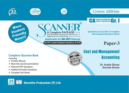 Scanner CA Inter Group I Paper-3 Cost and Management Accounting
