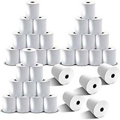 AJ 2 inch 58 mm -25 mt Thermal Paper Rolls for All Billing Machines/Cash registers/Bluetooth Printers etc (set of 10 roll) Thermal Cash Register Paper