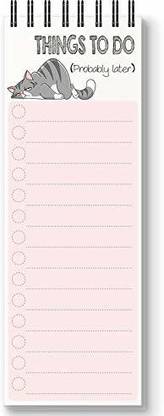 Nourish Magnetic Memo Pad Regular Memo Pad Ruled 50 Pages