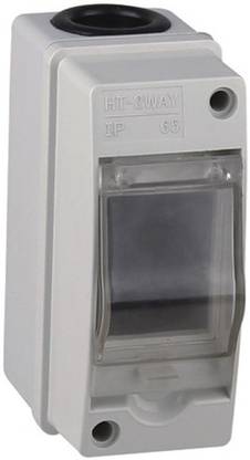 Smartomatic 2 Ways Waterproof ABS Electric Distribution Box Weatherproof IP 65 Suitable for Outdoor use Distribution Board