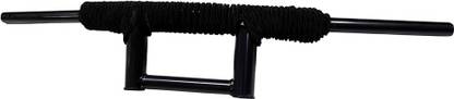 Bullkartzone Dual Triple Curved Black Handlebar Pipe/Rod with Rope for Royal Enfield Standard Bullet 350 Twin Spark Handle Bar