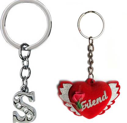 Meeko.com Best friend and Letter S keyring 013 Key Chain