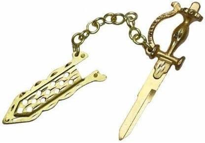 Bullkartzone Brass Blank-Key Chain Left Cut with Cover for All Motor Bikes Key Chain