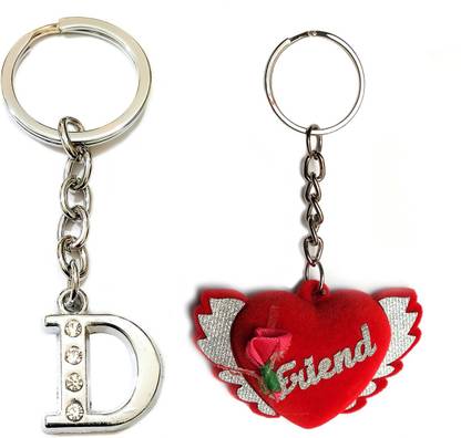 Meeko.com Best friend and Letter D keyring 02 Key Chain