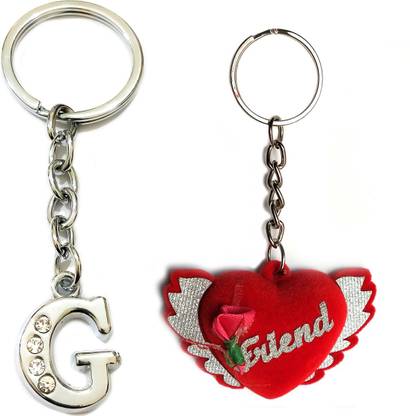Meeko.com Best friend and Letter F keyring 05 Key Chain