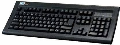 TVS GOLD MECHANICAL KEYBOARD WIRED USB BLACK (REFURBISHED) Wired USB Standard Multi-device Keyboard Compatible with Desktop, Laptop, Mac