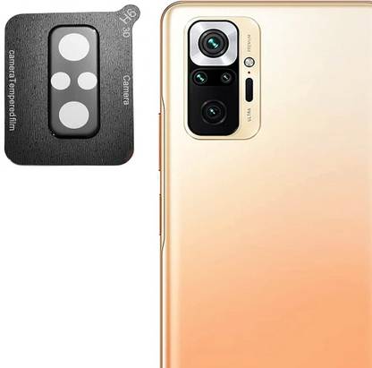 ELEF Back Camera Lens Glass Protector for Xiaomi Redmi Note 10 Pro Back Camera Glass Protector Edge to Edge 5D Curved with Flash Cut