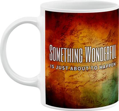 Higher Self - Law of Attraction Quote Printed - Unique motivational birthday Gift for girls, men , women - Secret Alchemist aesthetic positivity cup, 330 ml | Tea | Milk | Ceramic Coffee Mug