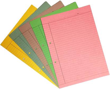 LRS Assignment Paper/Project Sheets MULTICOLOR- ONE SIDE RULE - 170-220 GSM- Pack of 100 Sheets ONE SIDE RULE A4 170 gsm, 220 gsm A4 paper