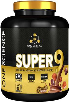 One Science Super 9 Protein Blend 69 Ser (2.27 kg) Chocolate Hazelnut Protein Blends