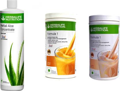 Herbalife Nutrition weight loss formula 1 combo Mango And Vanilla With Herbal Aloe concentrate Plant-Based Protein