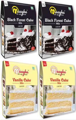Maayka - Ek Atoot Rishta Vanilla Cake Mix & Black Forest Cake Mix(800gm) 800 g