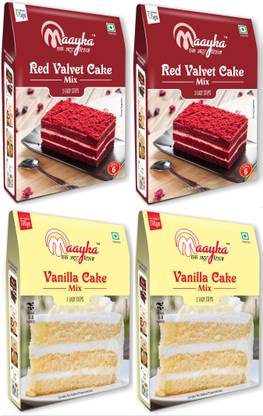 Maayka - Ek Atoot Rishta Red Velvet Cake Mix & Vanilla Cake Mix (750gm) 750 g