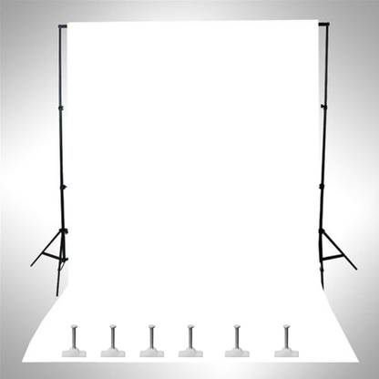 NEELITE White Screen Background Photo Video Studio Backdrop 8x12 for YouTube Videos Live Gaming Online Teaching Animated Videos Made in India Reflector