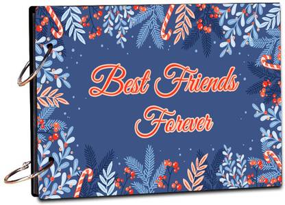 BPDESIGNSOLUTION My Best Friend Scrap My Best Friend Leaf Border Book Photo Album Size 8.5x6 inch 20 sheet Theme,  Scrapbook Kit