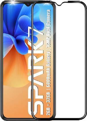 NKCASE Edge To Edge Tempered Glass for TECNOSPARK7