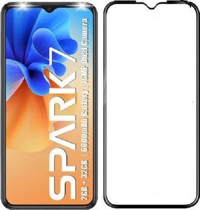 NKCASE Edge To Edge Tempered Glass for TECNOSPARK7