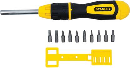 Pro TOOL WORLD STANLEY 0-68-010 RATCHETING SCREWDRIVER SET SCREWDRIVER BIT SET (PACK OF 10) TOOL WORLD STANLEY 0-68-010 RATCHETING SCREWDRIVER SET SCREWDRIVER BIT SET (PACK OF 10) Screwdriver Bit Set
