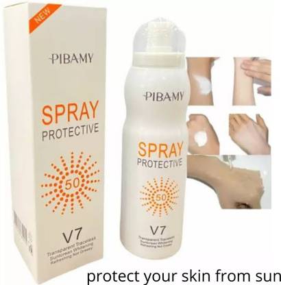PIBAMY Sunscreen - SPF 50 v7 sun protective spray 180ml
