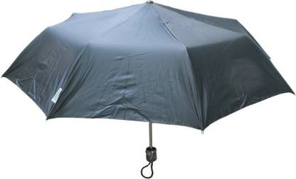 MOTHERLAND 3 Fold Black Silver Coated Umbrella