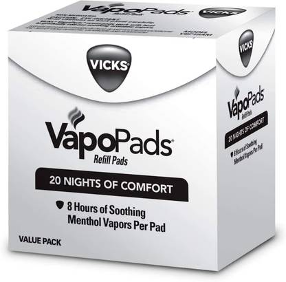VICKS VapoPads Original Menthol Scent 20 Count Menthol Scented Vapor Pad Refills, VapoPads Aromatic Pads Help Open Sinuses, for Use in Hot Steam Vaporizers and Humidifiers Vaporizer