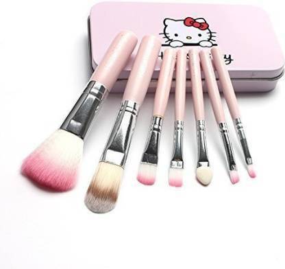 Pindara Fashion & Trend Hello Kitty Makeup Brush Combo Set Of 7 With Storage Box