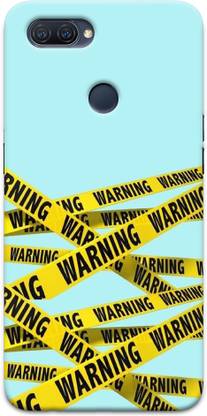 CustomEra Back Cover for Oppo A12 (Warning Design)