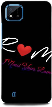 INTELLIZE Back Cover for Realme C11 2021 RMX3231 R NAME, M NAME, RM LOVE, RM COUPLE, RM HEART LOVE