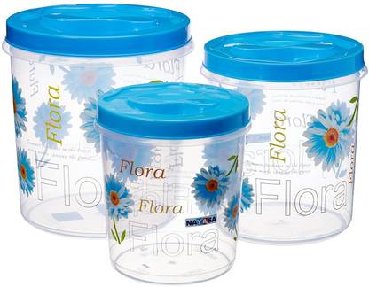 NAYASA Plastic Grocery Container  - 15.5 L, 10 L, 7 L