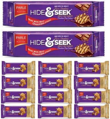 PARLE Hide and see and hide and seek chocoroll combo pack Plain Biscuit