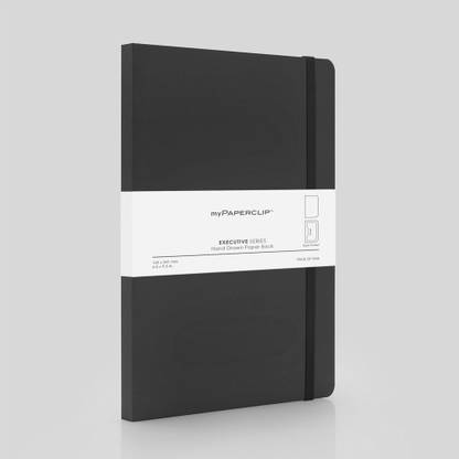 myPAPERCLIP Executive Series with Pocket A5 Notebook Plain 192 Pages