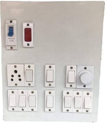 Lucix (10 Switches,1 Sockets,1 Indicator,1 Regulator & 1 MCB) 15 A Two Pin Socket () 15 A Two Pin Socket
