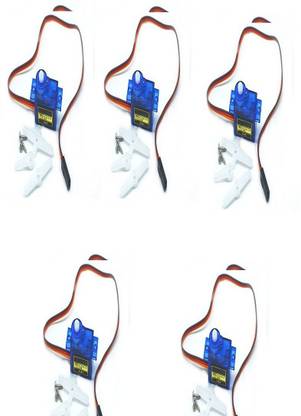TRUSTECH 5x Pieces SG90 Micro Servo 9g Motor Best for Robotics and DIY Quad-bot Application Motor Control Electronic Hobby Kit
