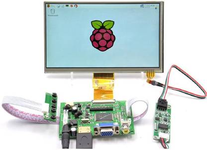 TRUSTECH Raspberry Pi 7 Inch Capacitive Touch Screen Display Lights Electronic Hobby Kit