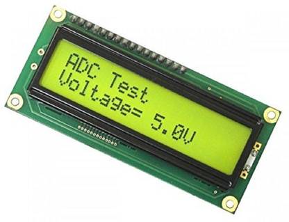 TRUSTECH LCD 16x2 Alphanumeric Yellow Display(JHD162A) for 8051,AVR,,PIC,ARM and Other MCU Display Lights Electronic Hobby Kit