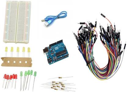 TRUSTECH Basic Starter Kit UNO Breadboard LED Jumper Wire for Educational Electronic Hobby Kit