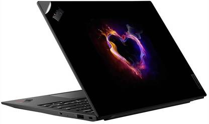 GADGETSWRAP SHFK-81977 Printed Top Only Beautiful Heart Vinyl Skin Laptop Decal 14