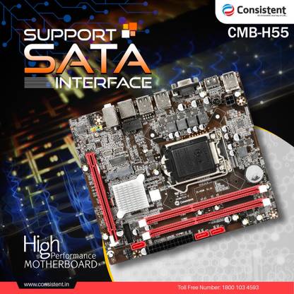 Consistent H55 LGA 775Socket Micro-ATX Intel H61 Chipset DDR3 Motherboard for Desktop